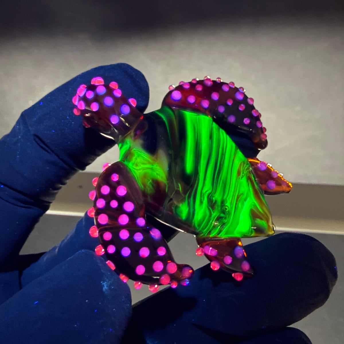 UV Tie Dye Sea Turtle Pendant