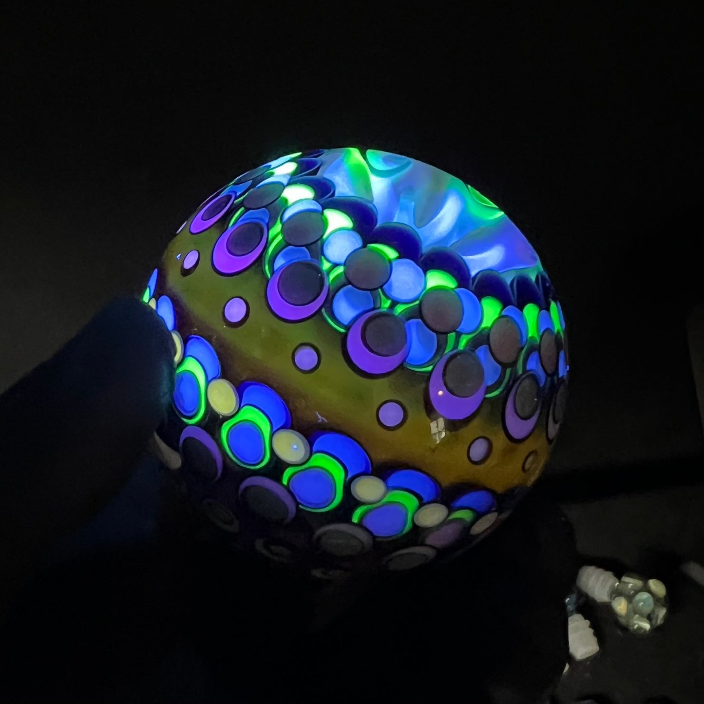 UV Bat Cave Vortex Marble