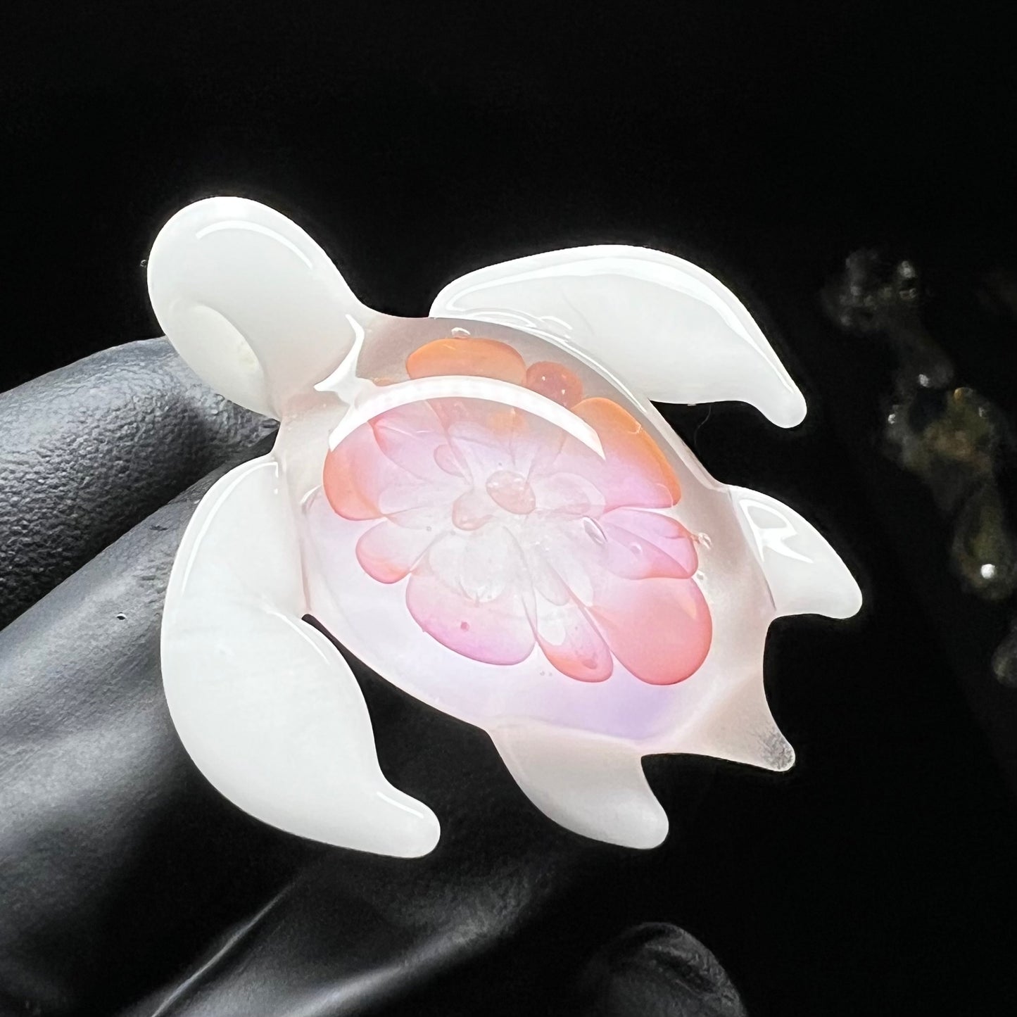 Flower Shell Sea Turtle Pendant