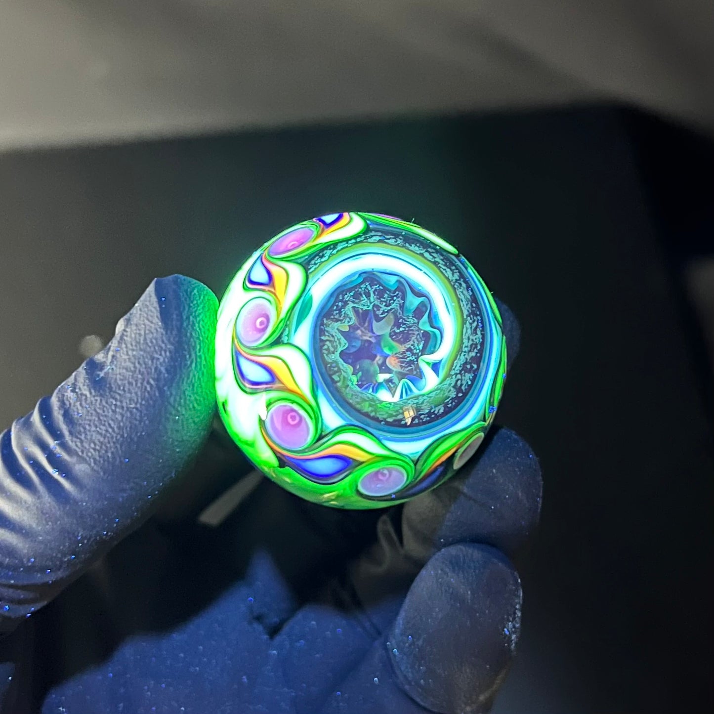 1.5 inch UV Opal Eater Cave Marble