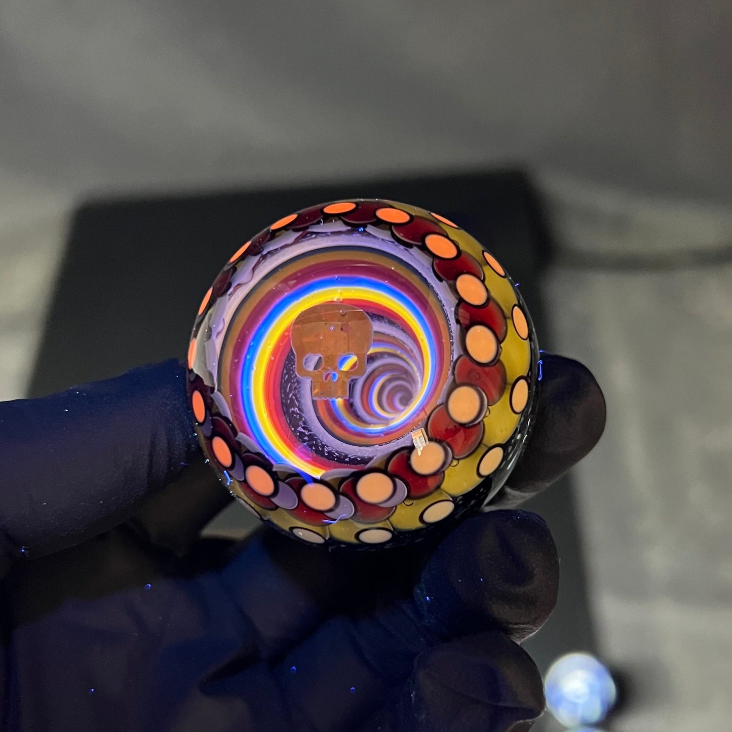 UV Skull 💀 Vortex Marble