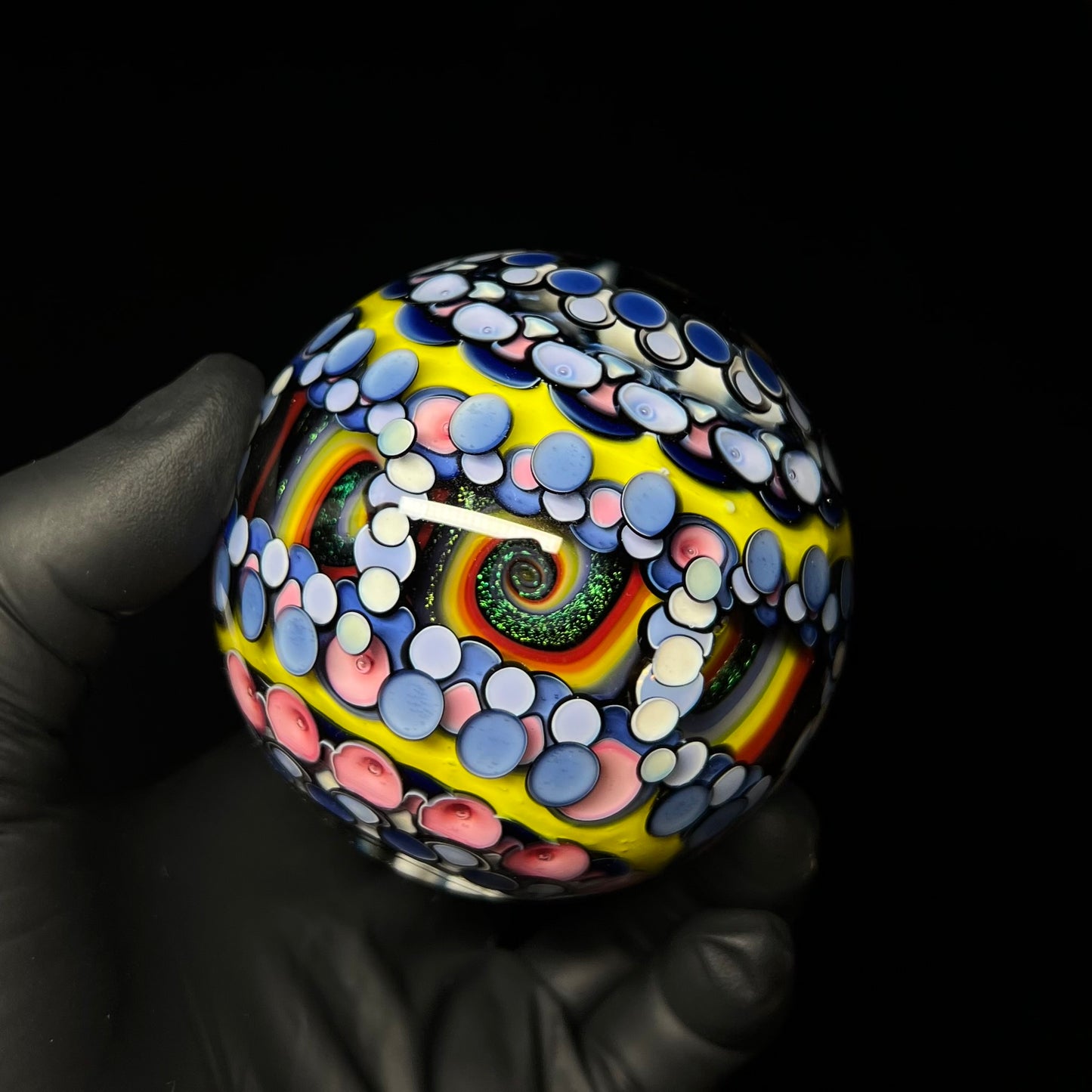 3 inch UV Opal Eater Cave Marble