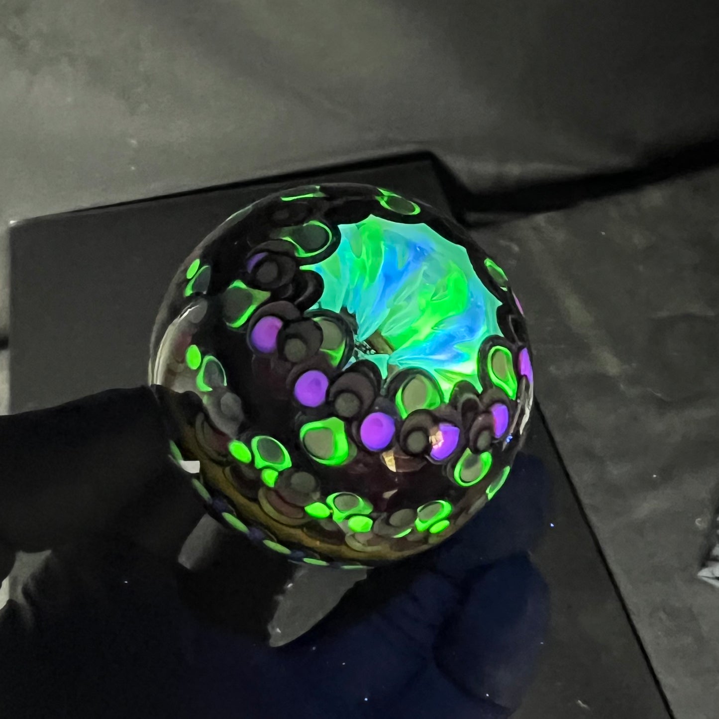 60mm UV Bat Cave Vortex Marble