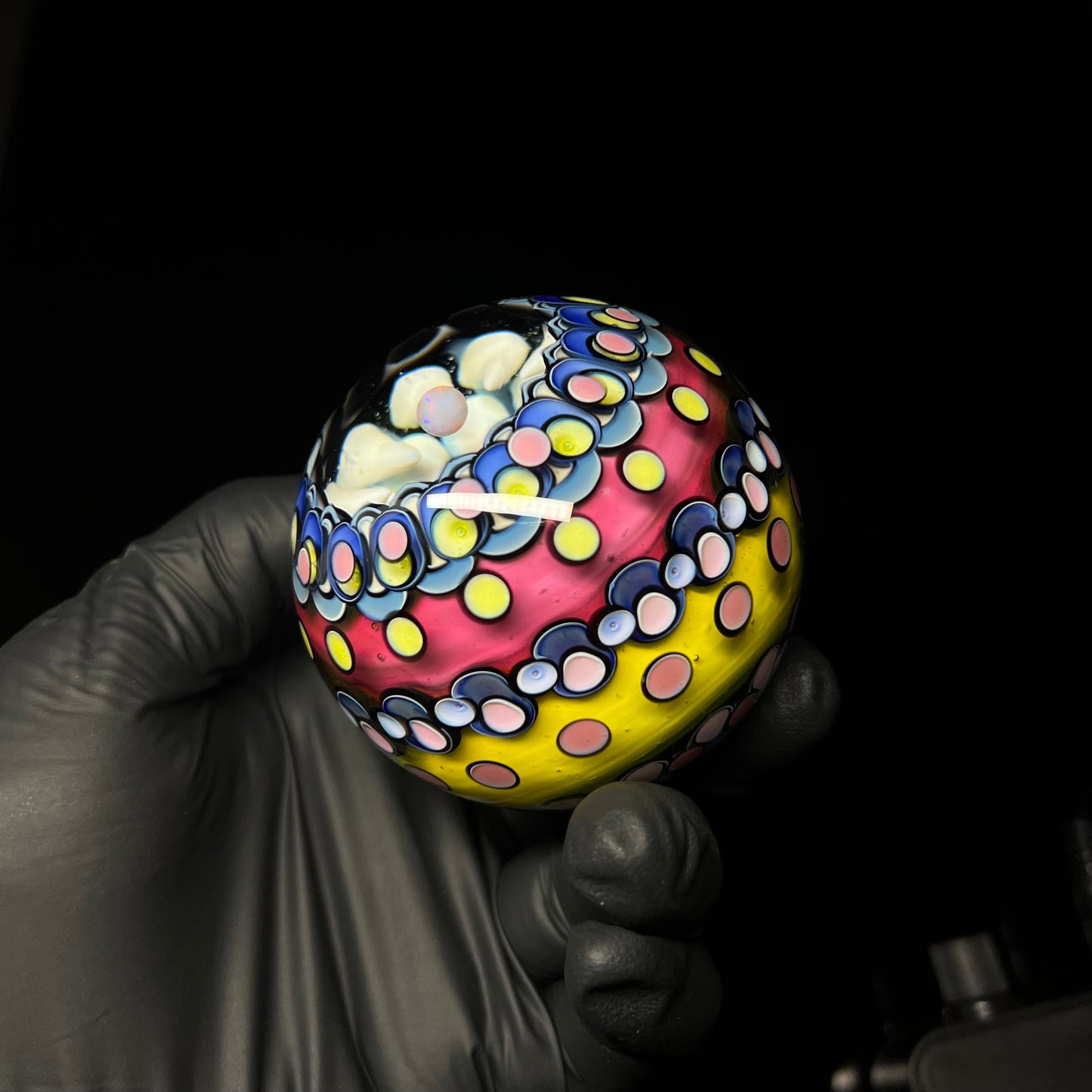 68mm BIG UV Opal Eater Vortex Cave Marble