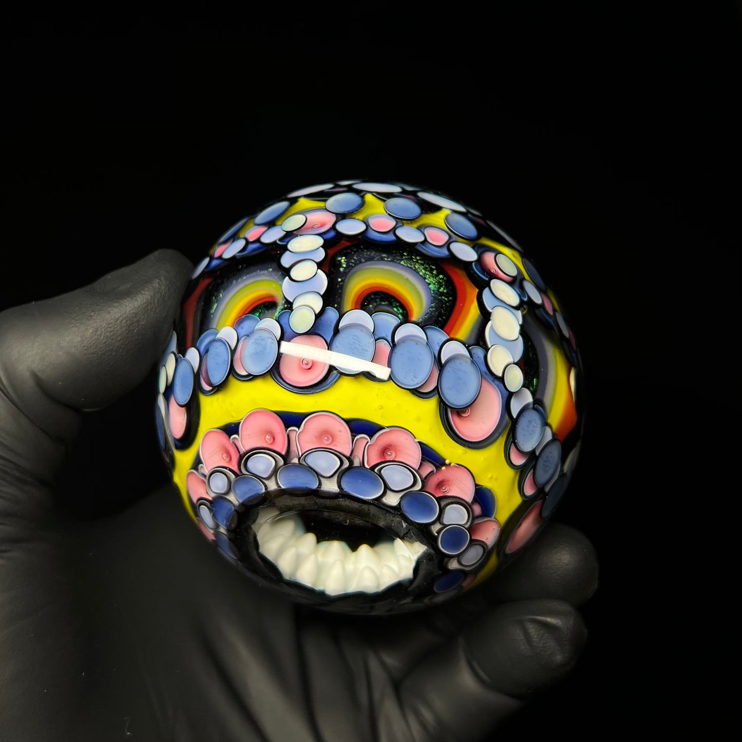 3 inch UV Opal Eater Cave Marble