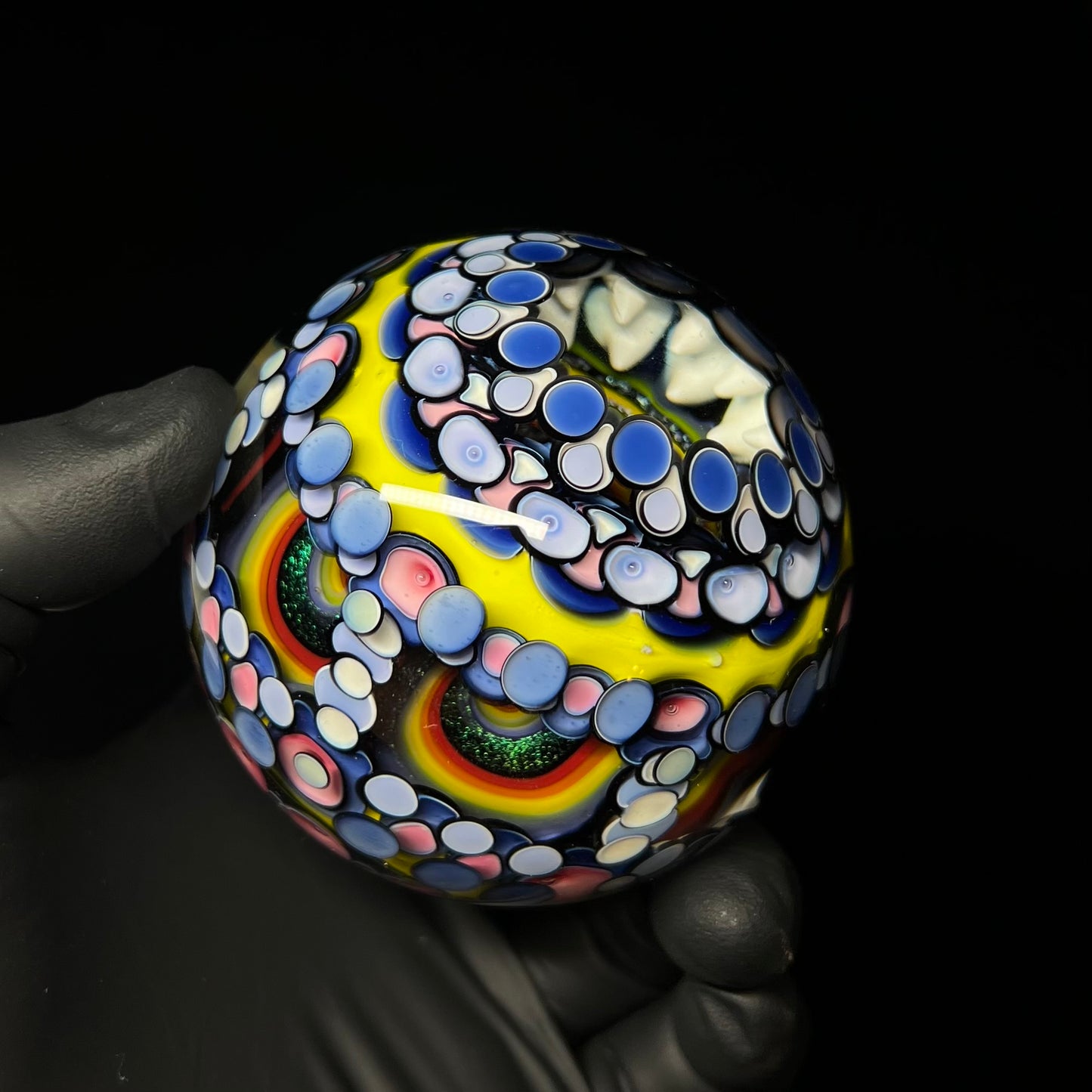 3 inch UV Opal Eater Cave Marble