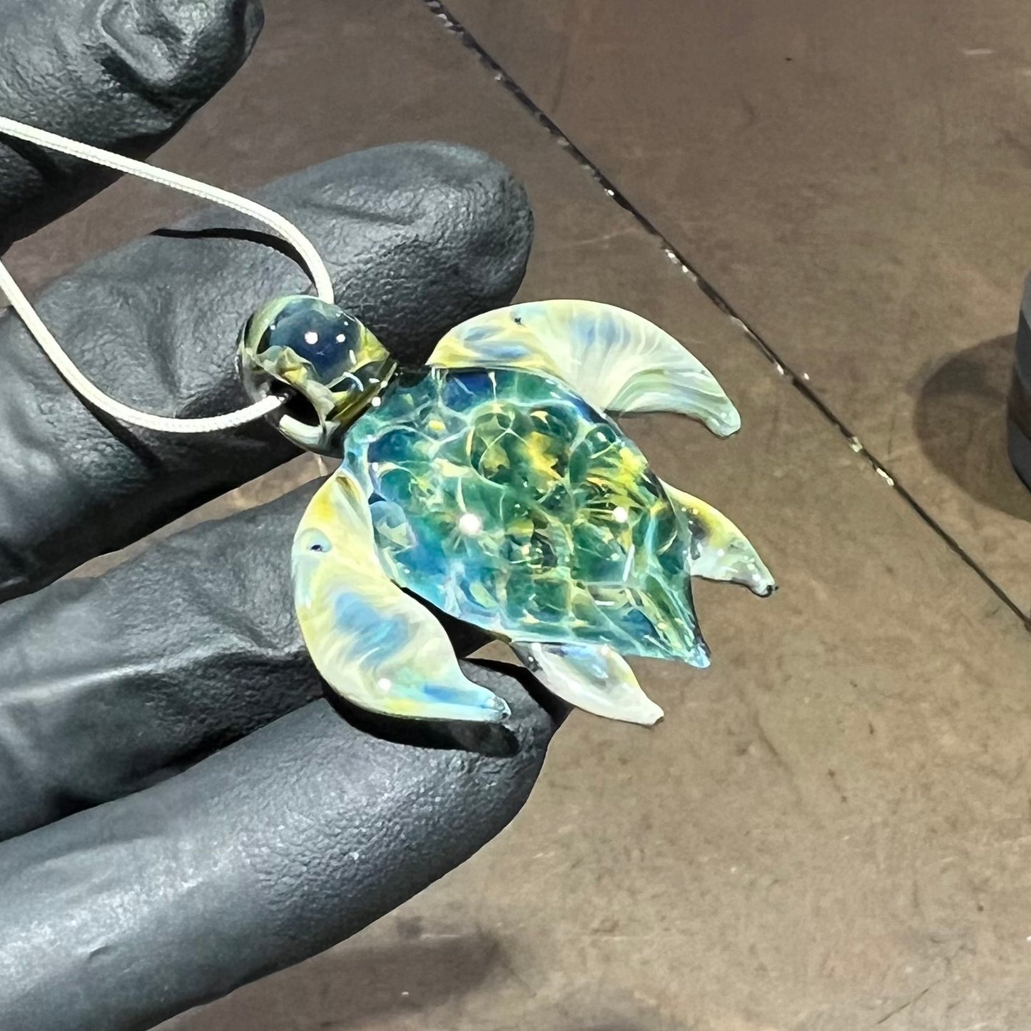 Mystical Green Sea Turtle Pendant 3