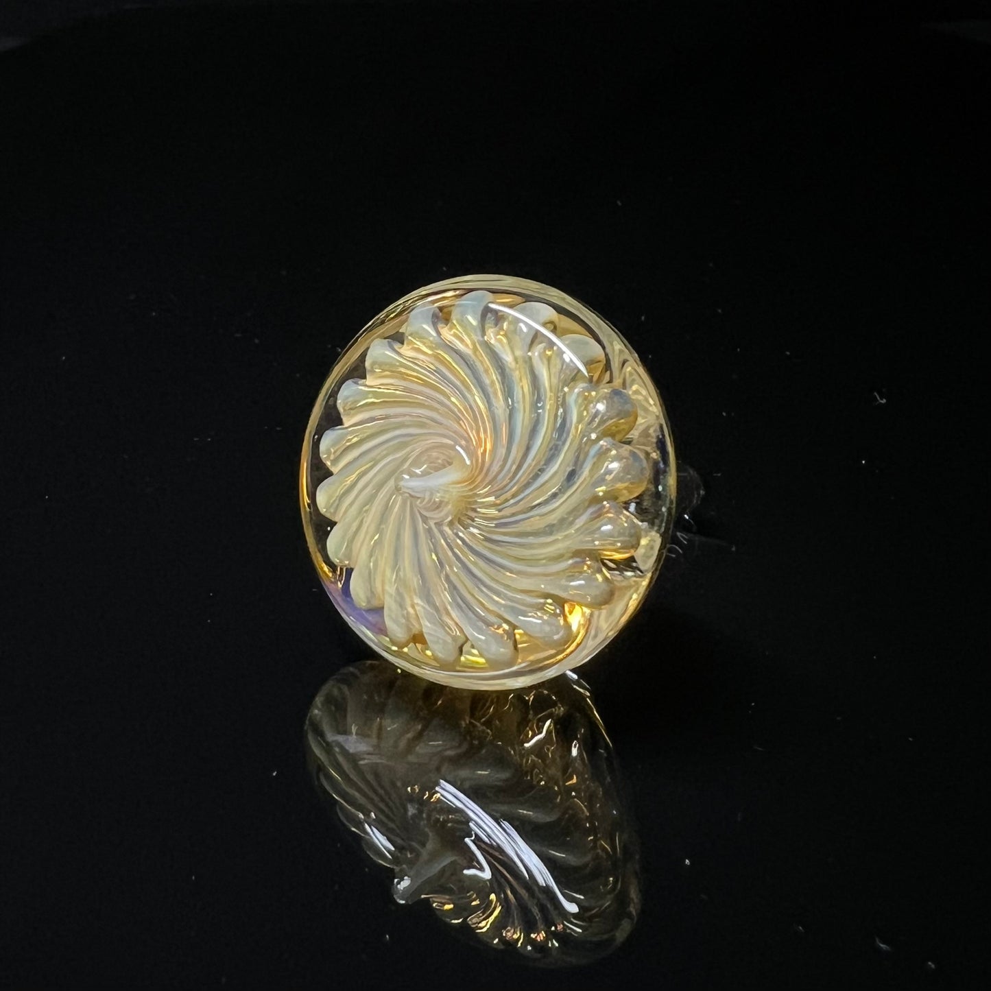 Spinning Top With Silver Fume