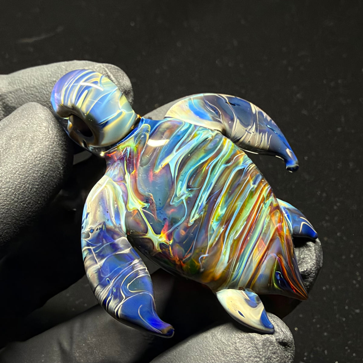 Tie Dye Turtle Pendant