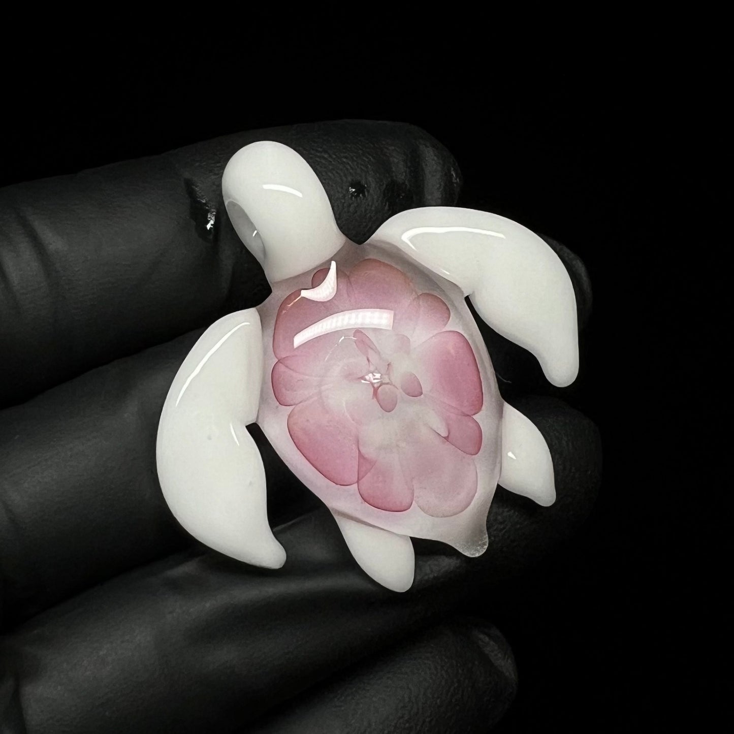 Flower Shell Sea Turtle Pendant