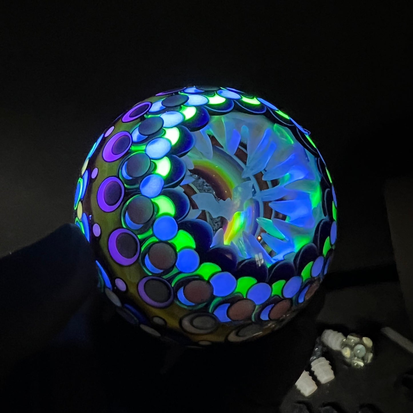 UV Bat Cave Vortex Marble