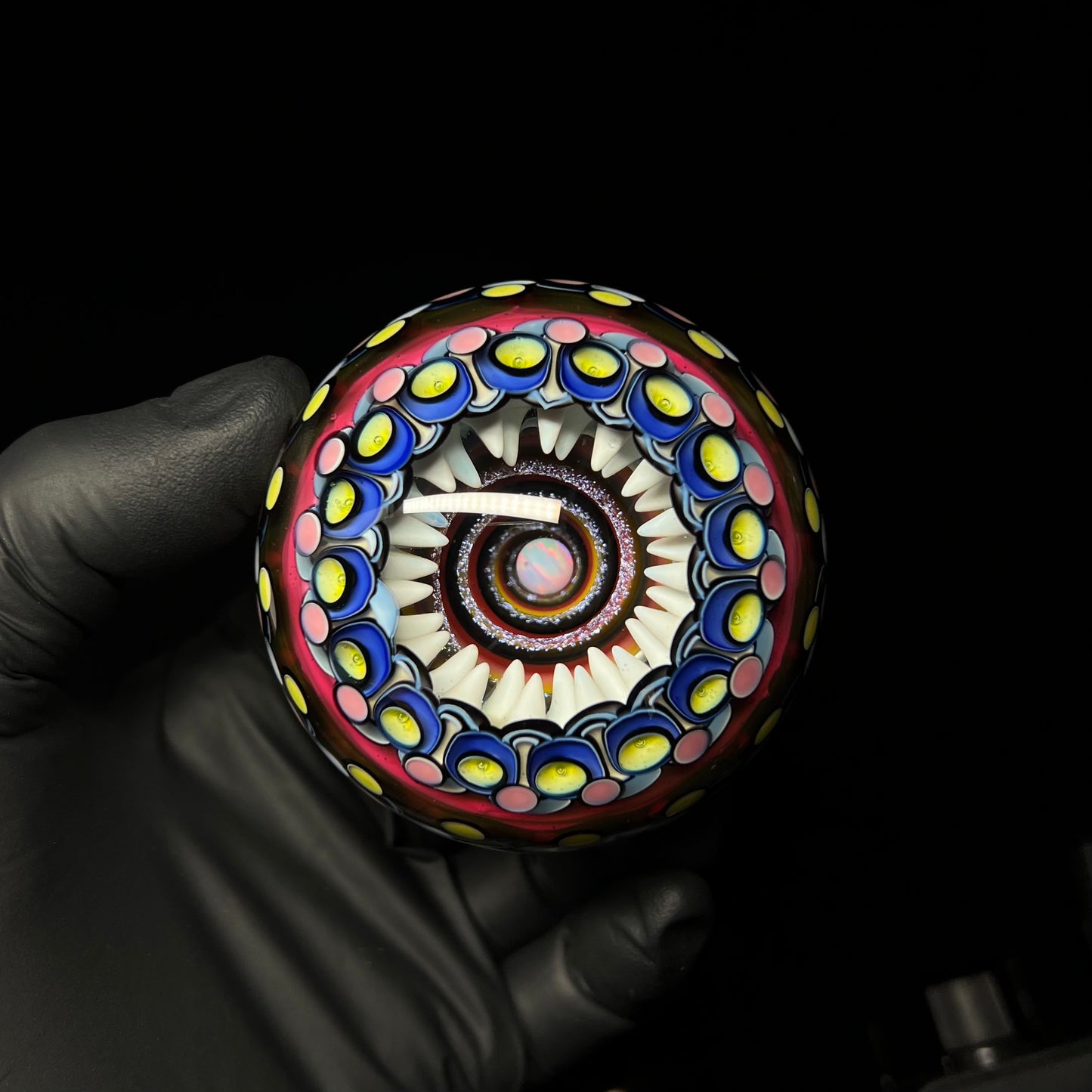 68mm BIG UV Opal Eater Vortex Cave Marble