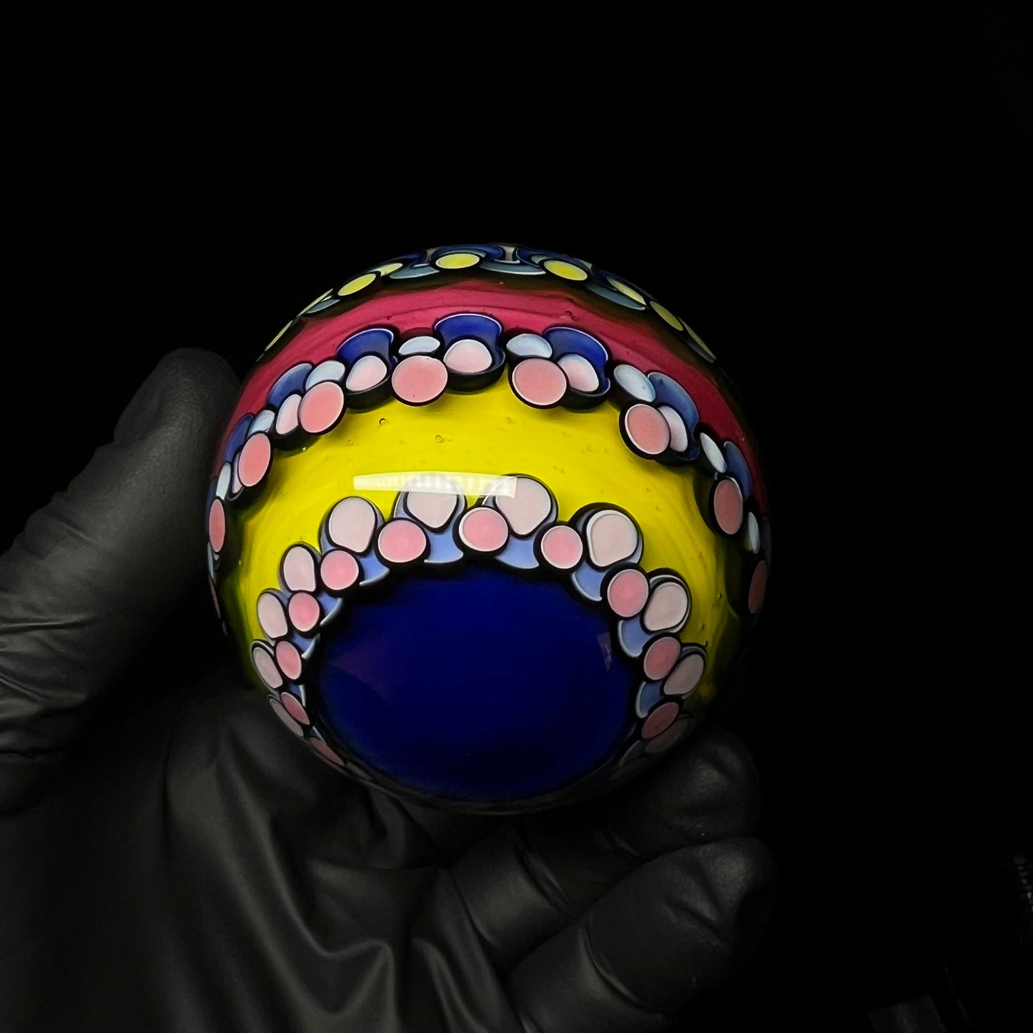 68mm BIG UV Opal Eater Vortex Cave Marble