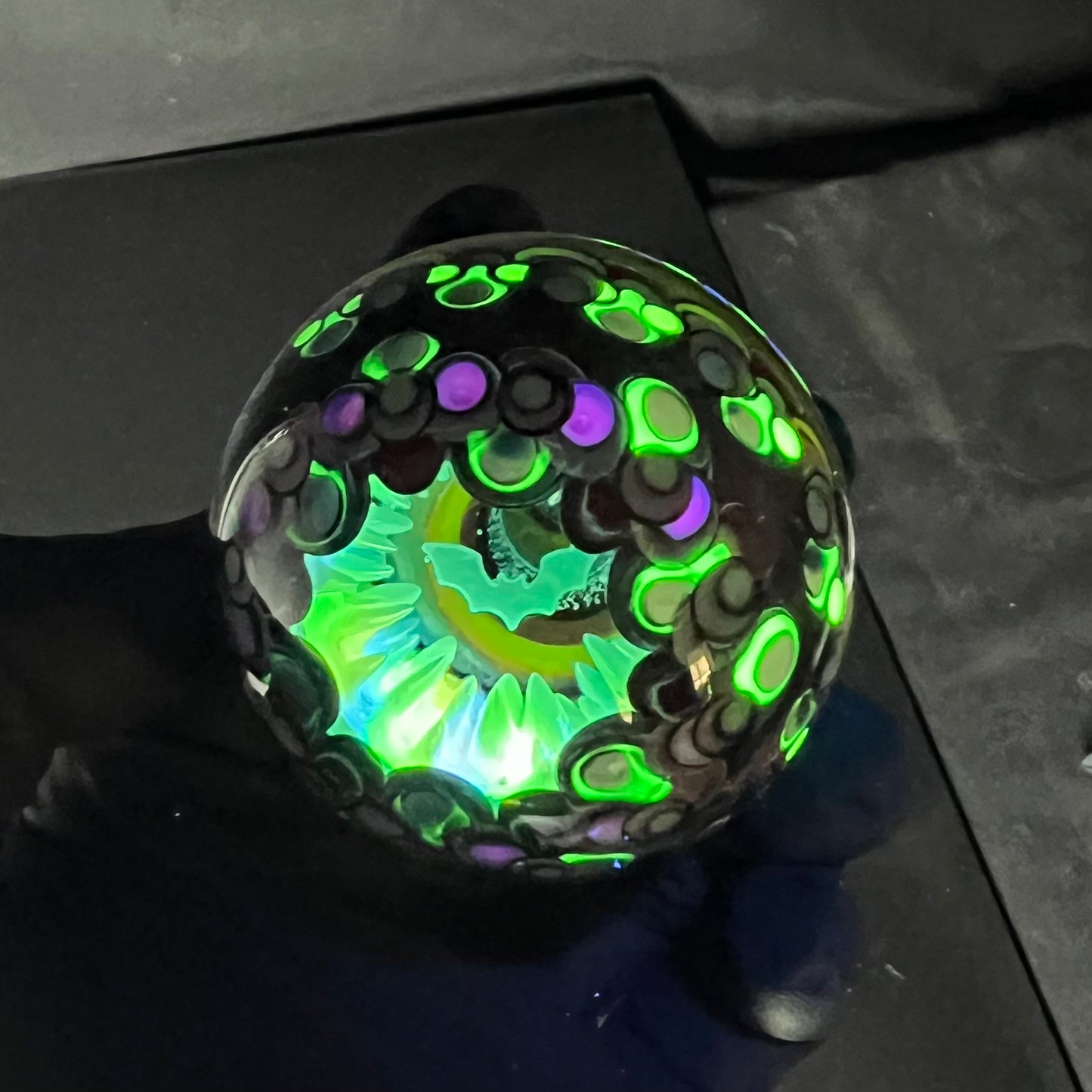 60mm UV Bat Cave Vortex Marble