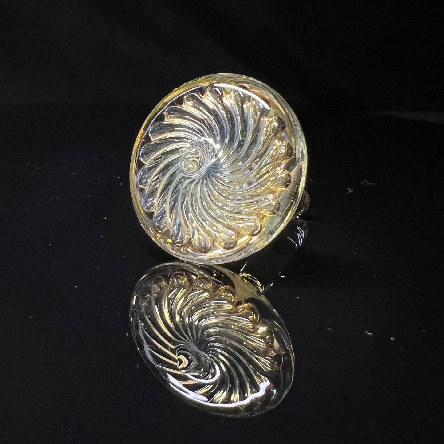 Spinning Top With Silver Fume