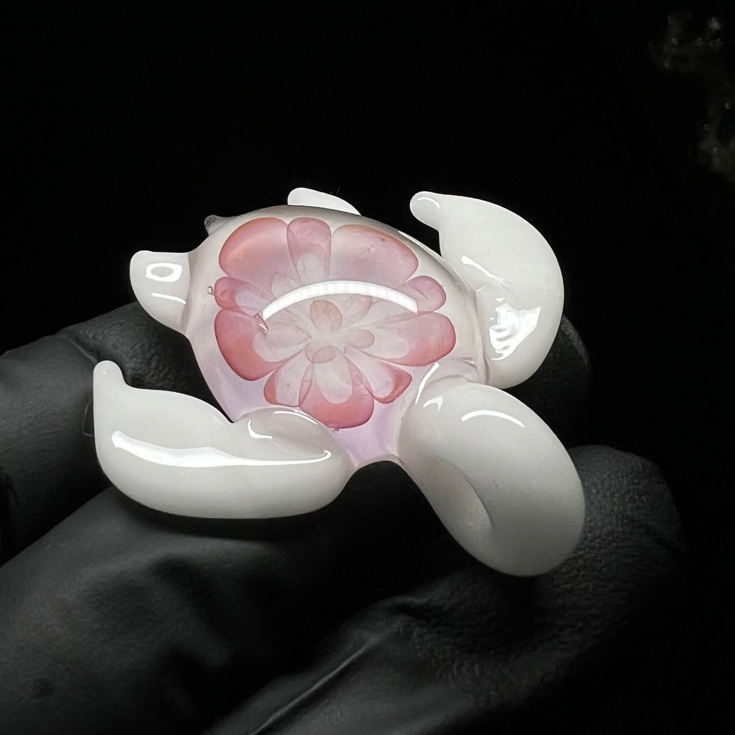 Flower Shell Sea Turtle Pendant