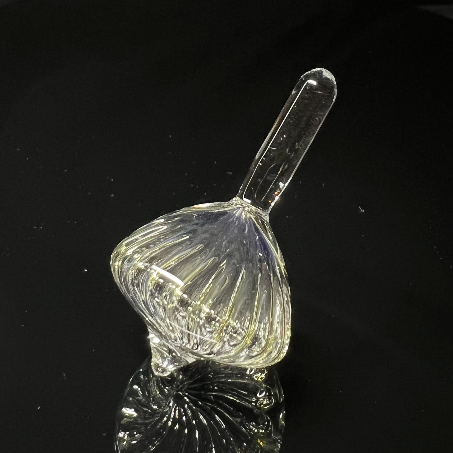 Spinning Top With Silver Fume