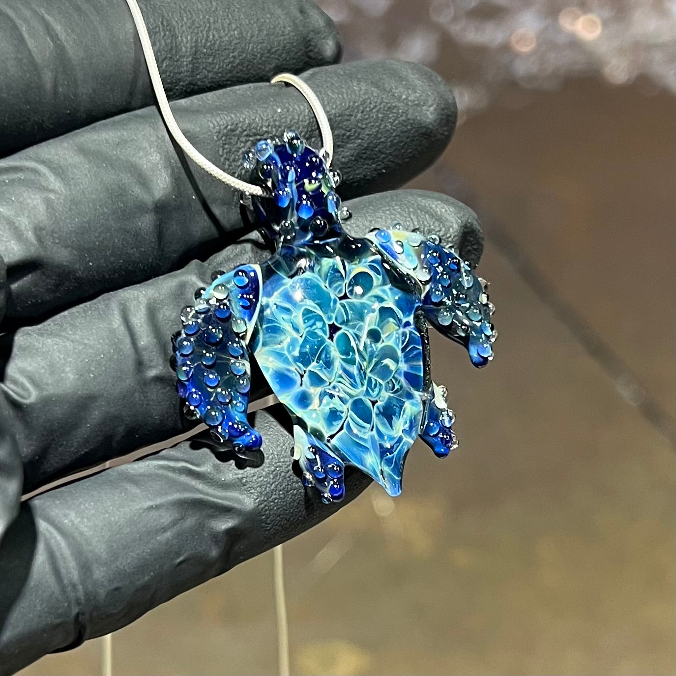 Marine Blue Sea Turtle Pendant 2