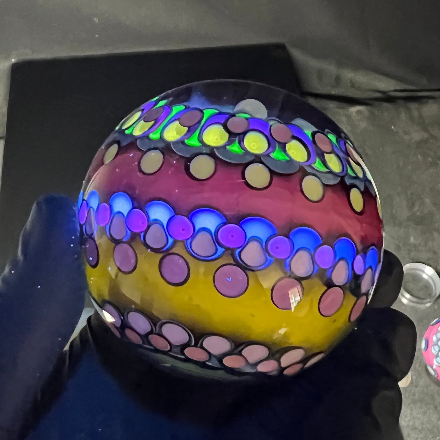 68mm BIG UV Opal Eater Vortex Cave Marble