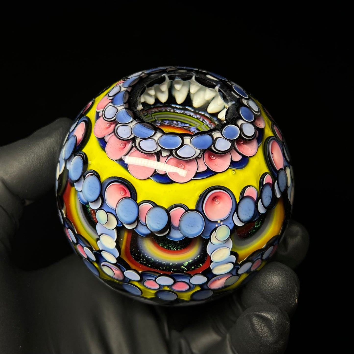 3 inch UV Opal Eater Cave Marble