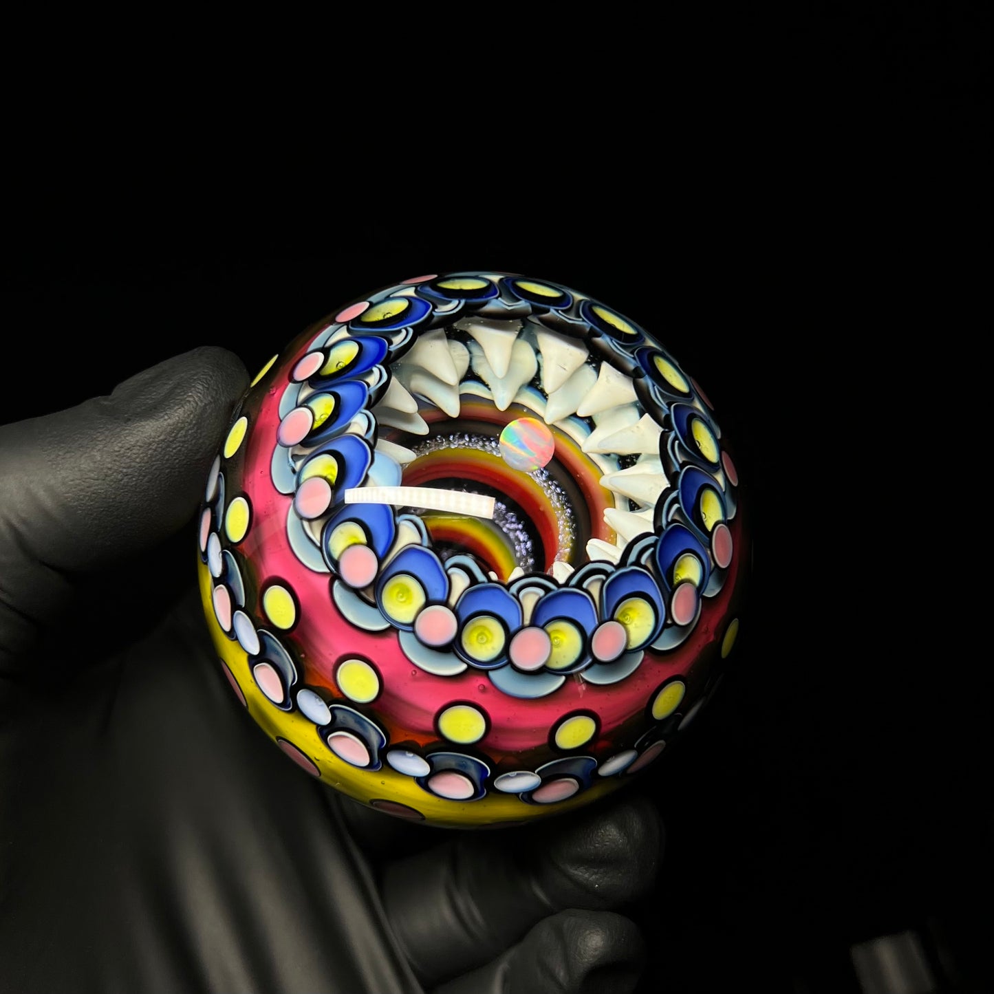 68mm BIG UV Opal Eater Vortex Cave Marble