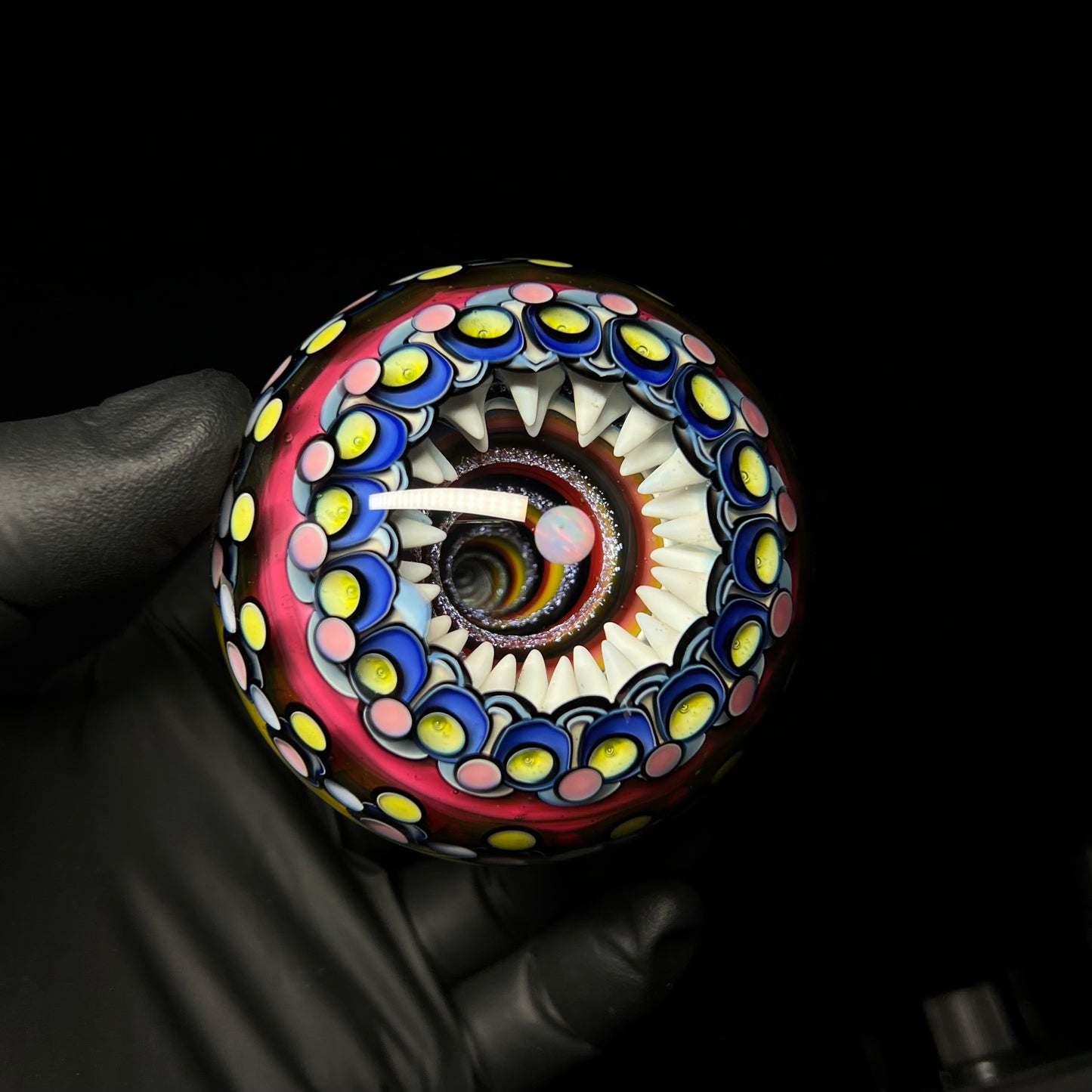 68mm BIG UV Opal Eater Vortex Cave Marble