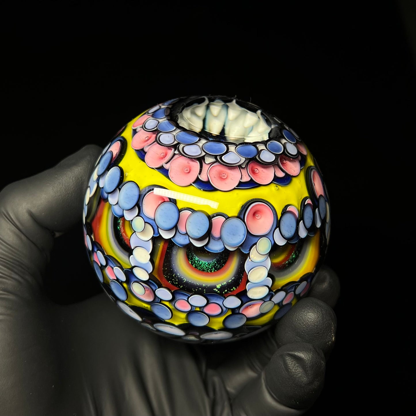 3 inch UV Opal Eater Cave Marble