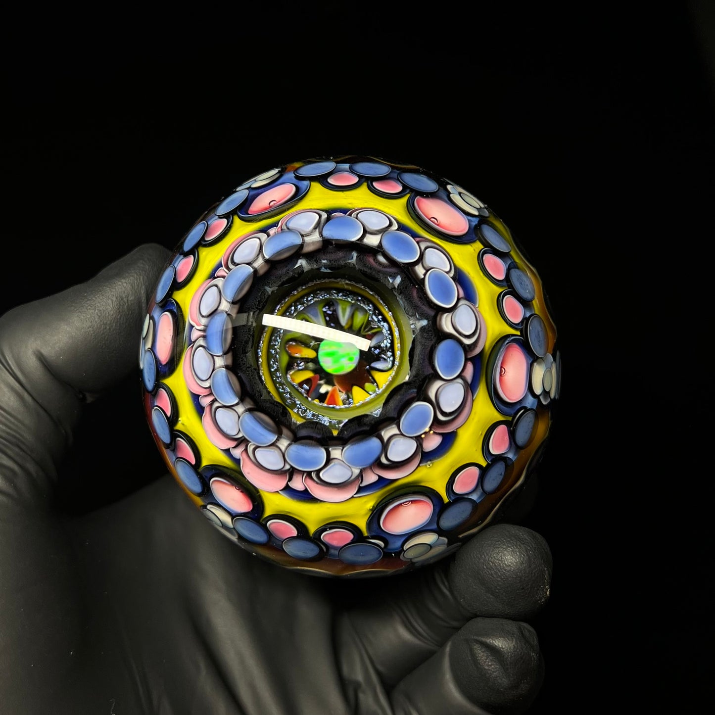 3 inch UV Opal Eater Cave Marble