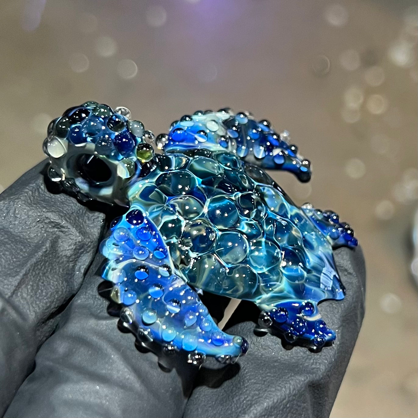 Blue Tropic Sea Turtle Pendant #2