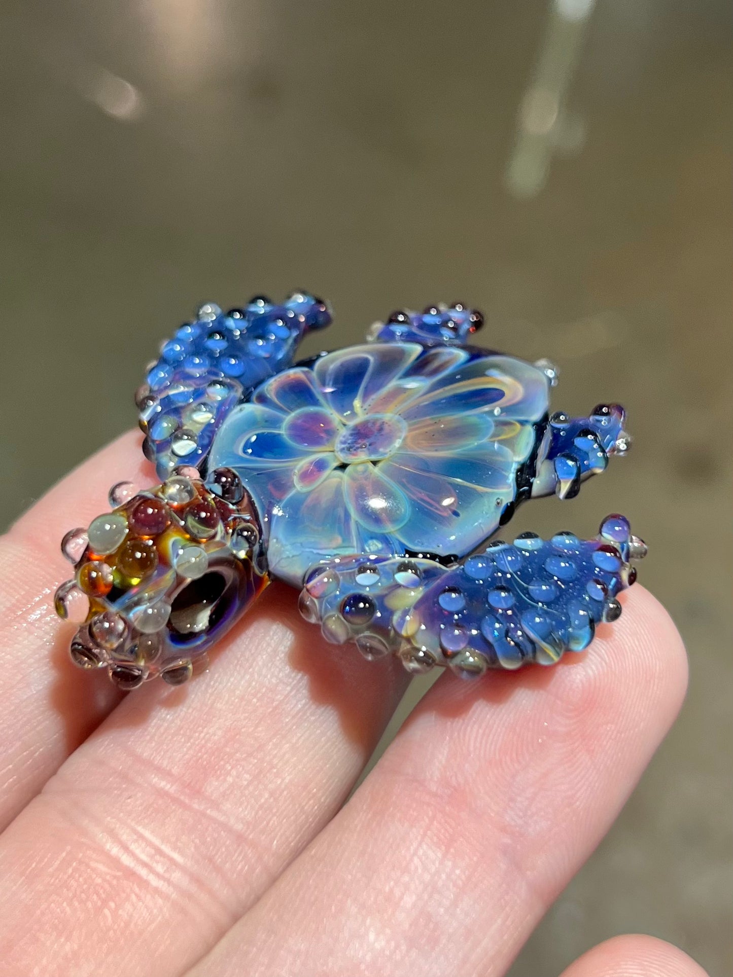 Flower Sea Turtle Pendant