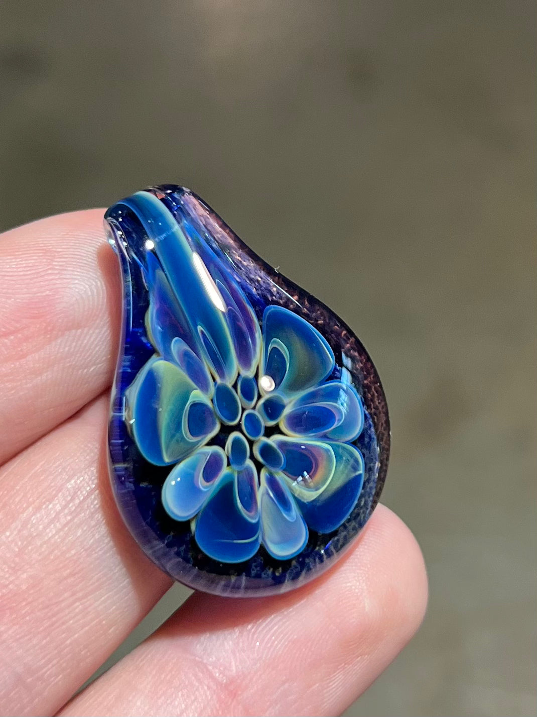 Flower Teardrop Pendant