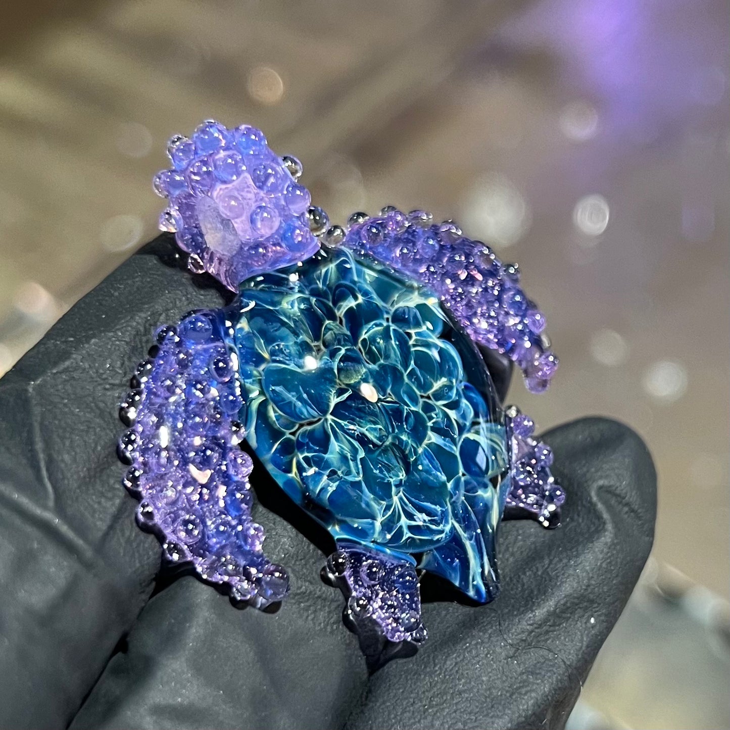 Purple Haze Sea Turtle Pendant #3