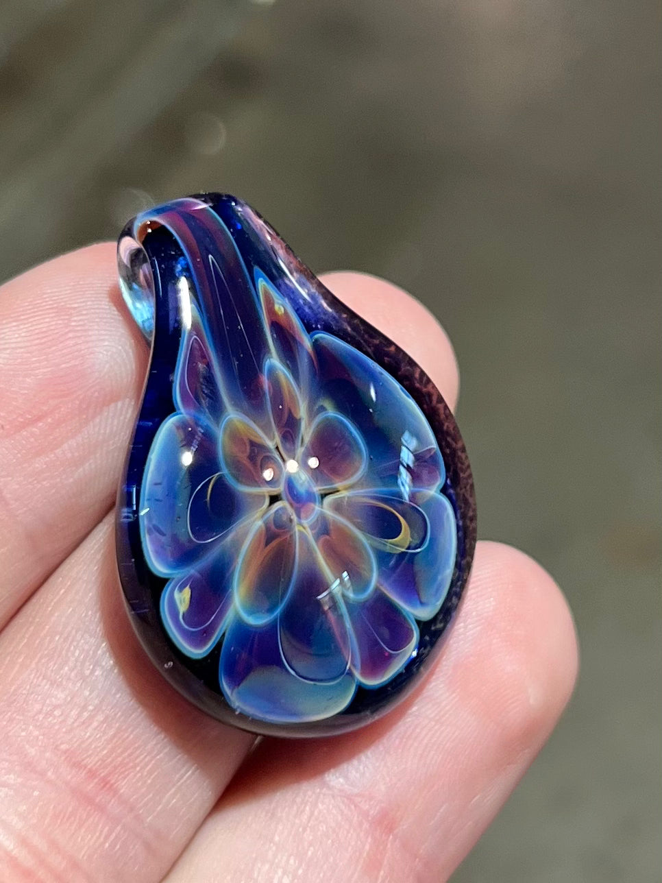 Flower Teardrop Pendant