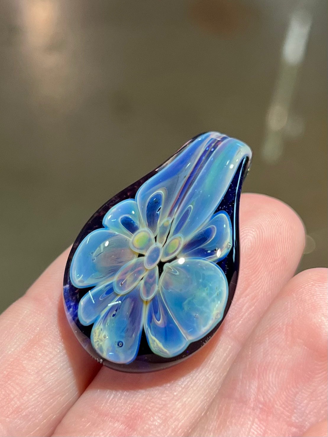 Flower Teardrop Pendant