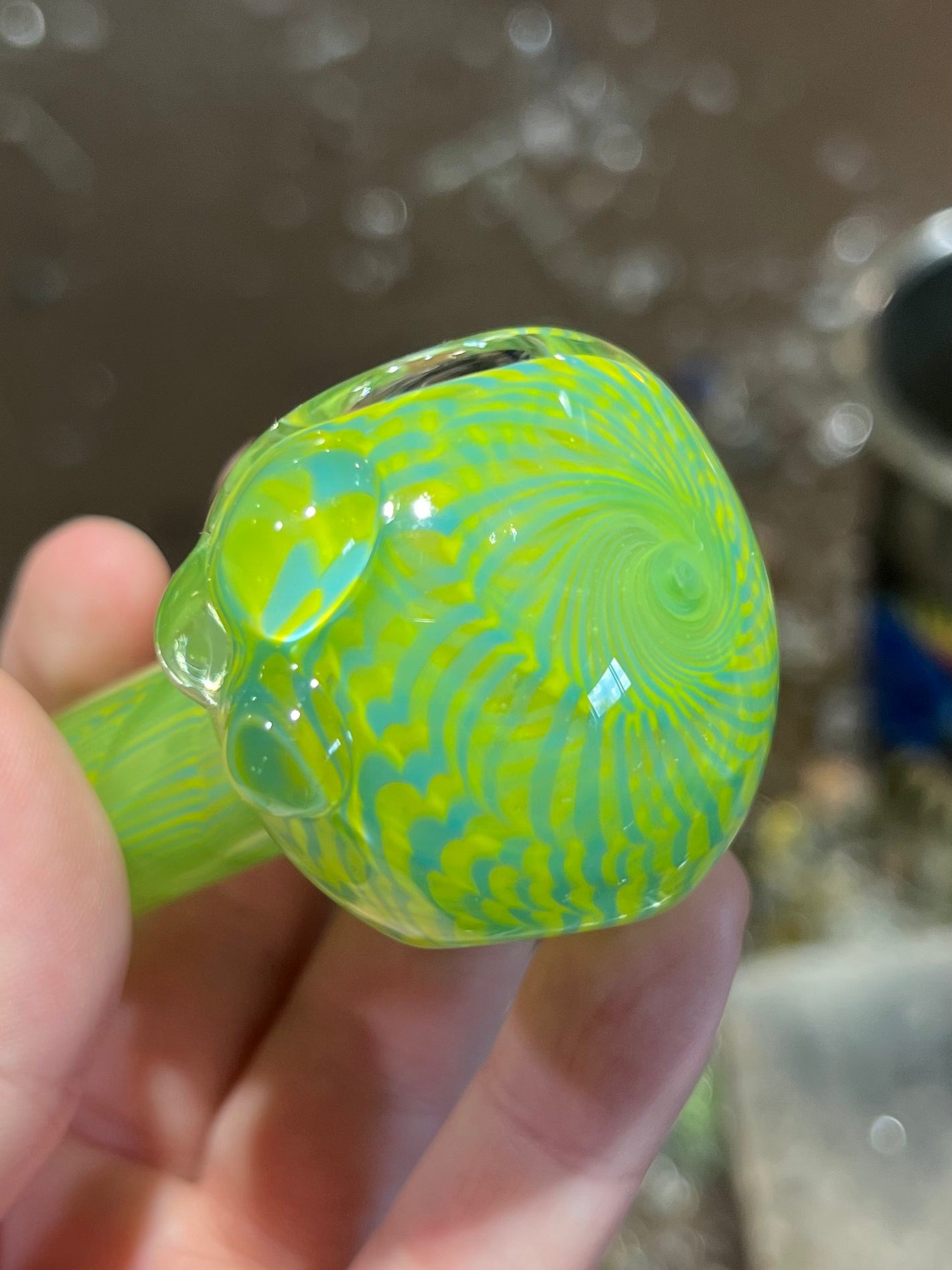 Green and Blue Spoon