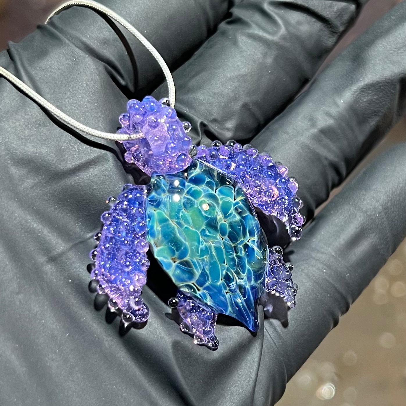 Purple Haze Sea Turtle Pendant #1