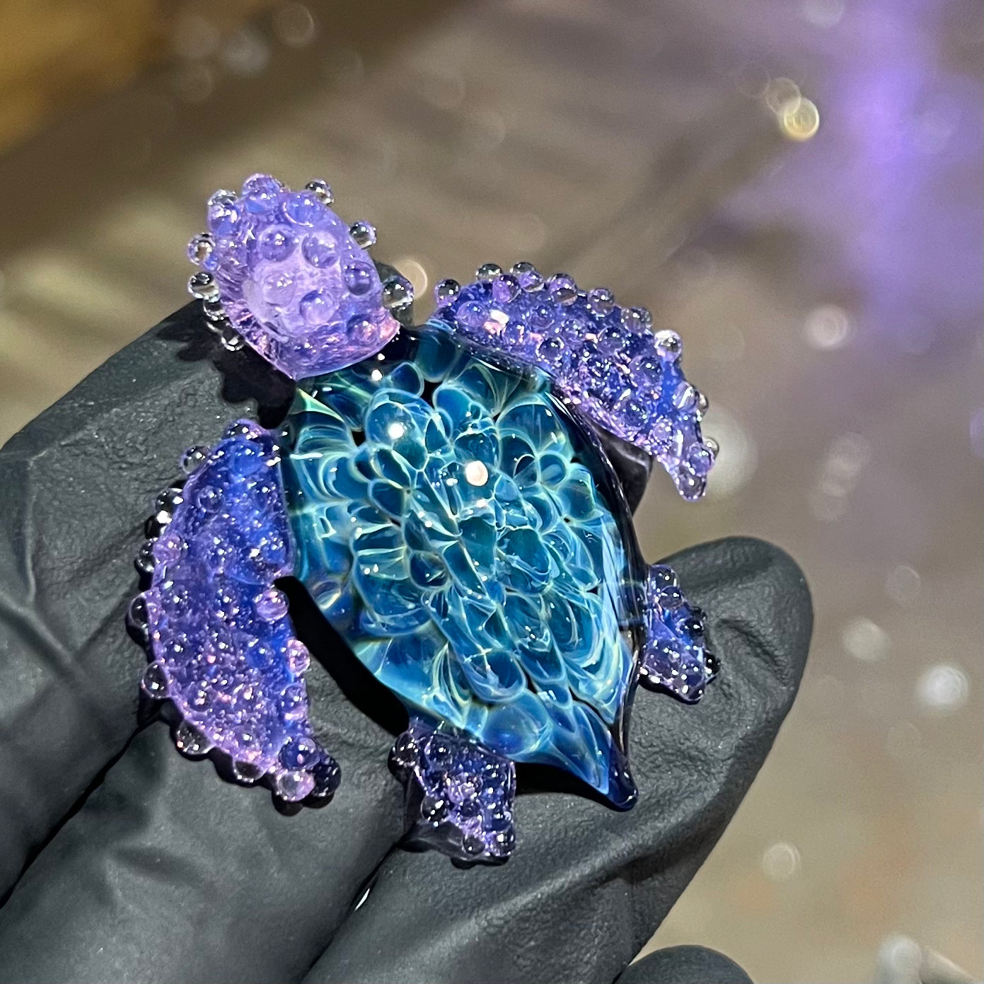Purple Haze Sea Turtle Pendant #2
