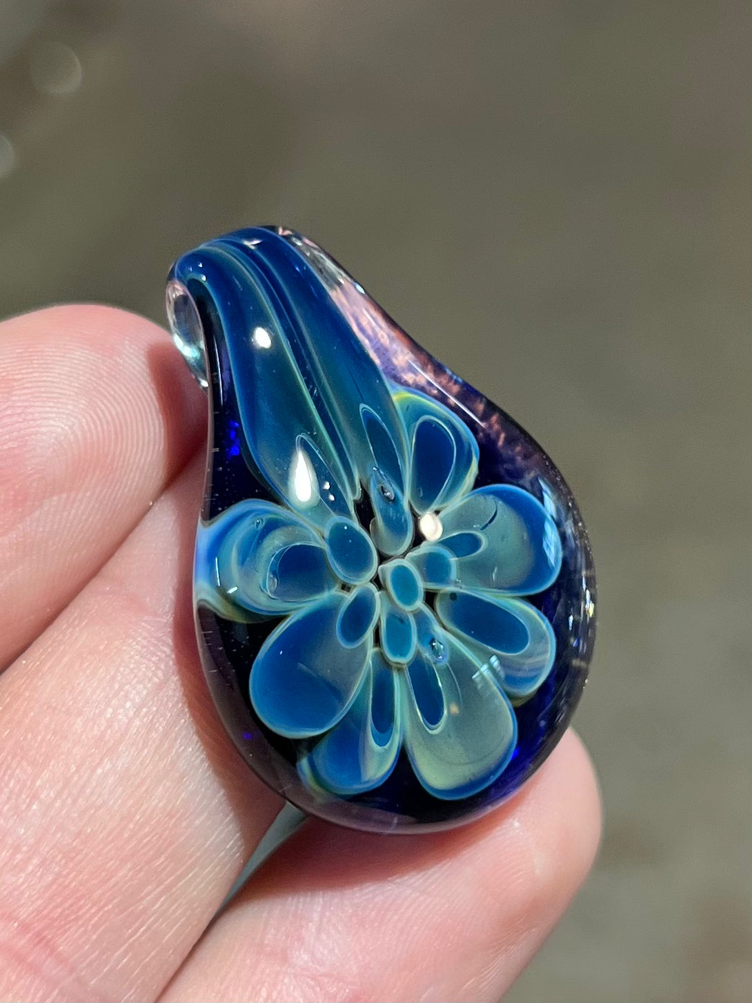 Flower Teardrop Pendant