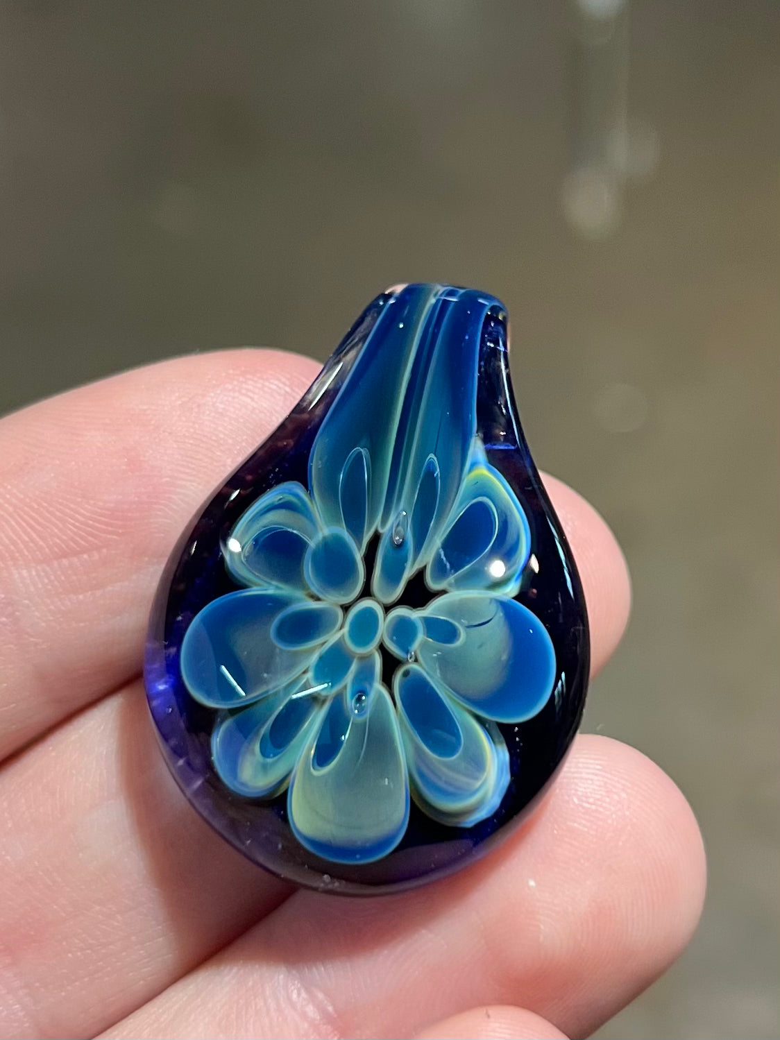 Flower Teardrop Pendant