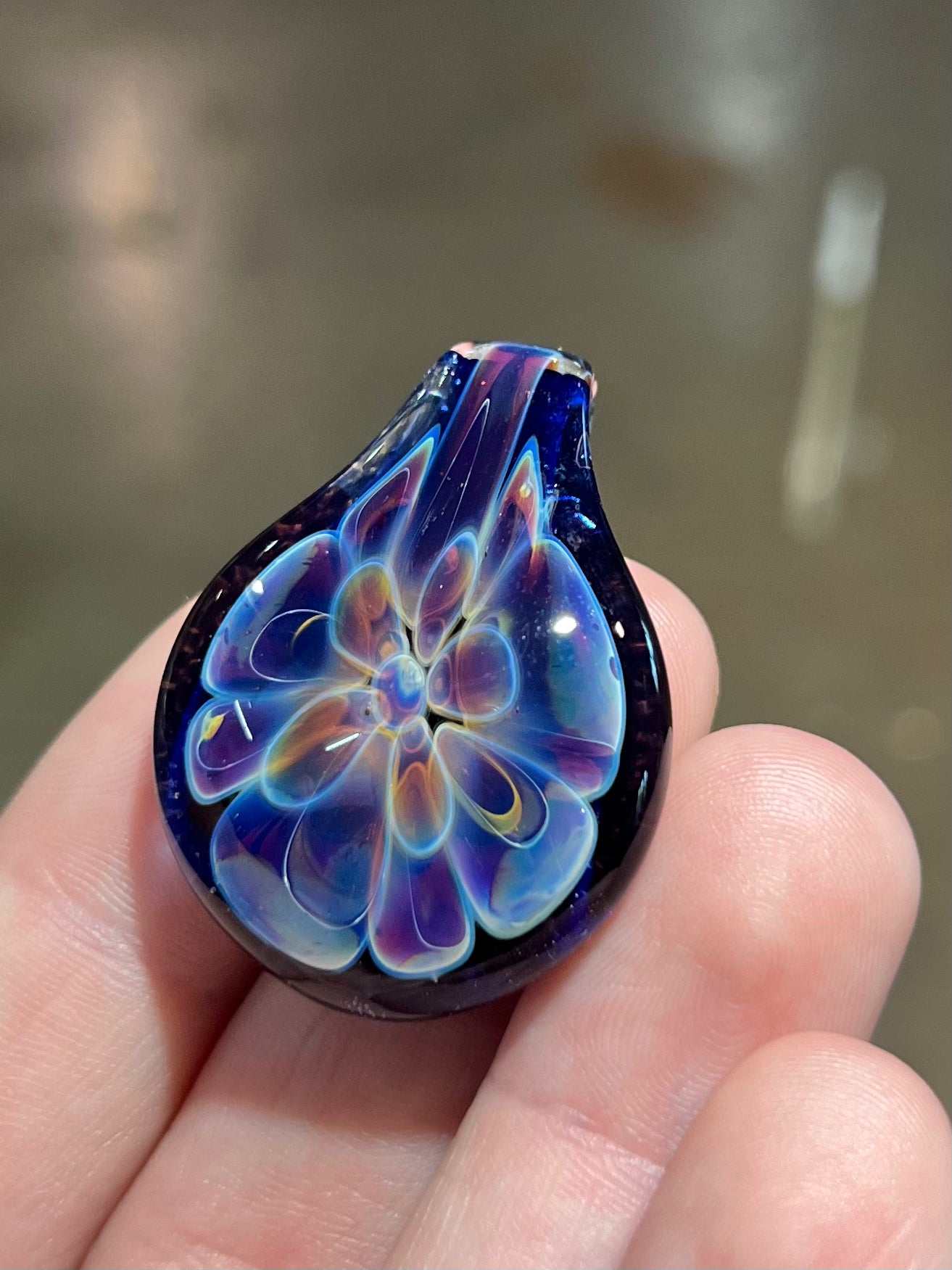 Flower Teardrop Pendant