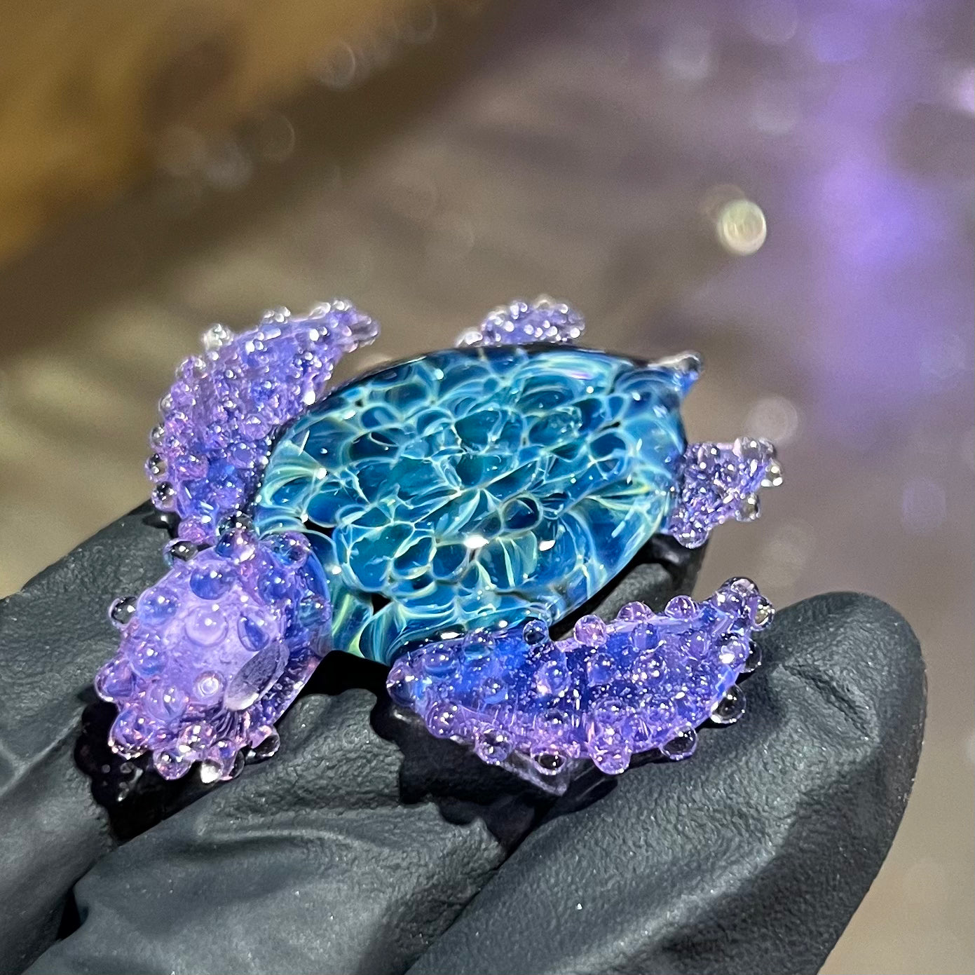 Purple Haze Sea Turtle Pendant #2