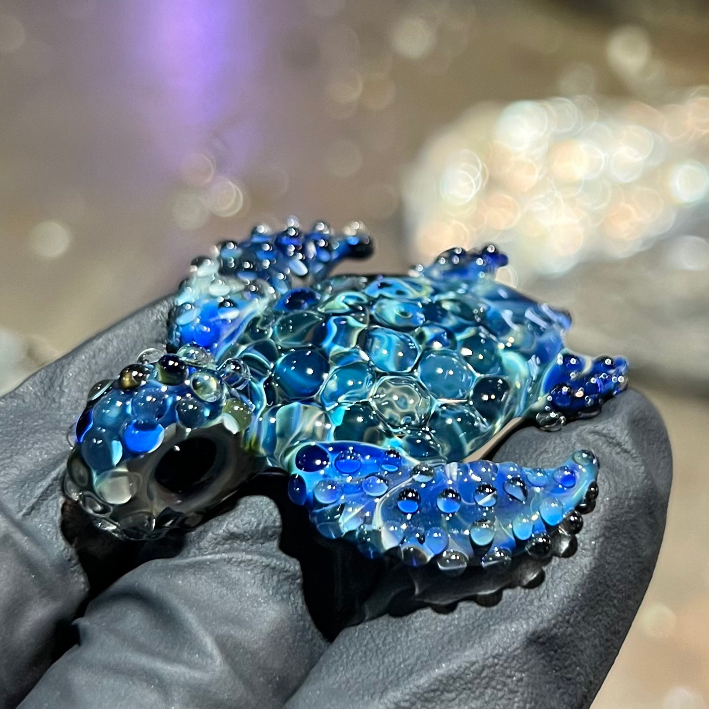 Blue Tropic Sea Turtle Pendant #2