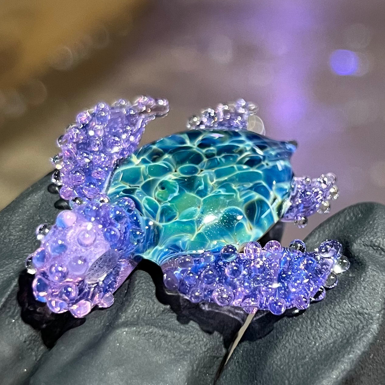 Purple Haze Sea Turtle Pendant #1