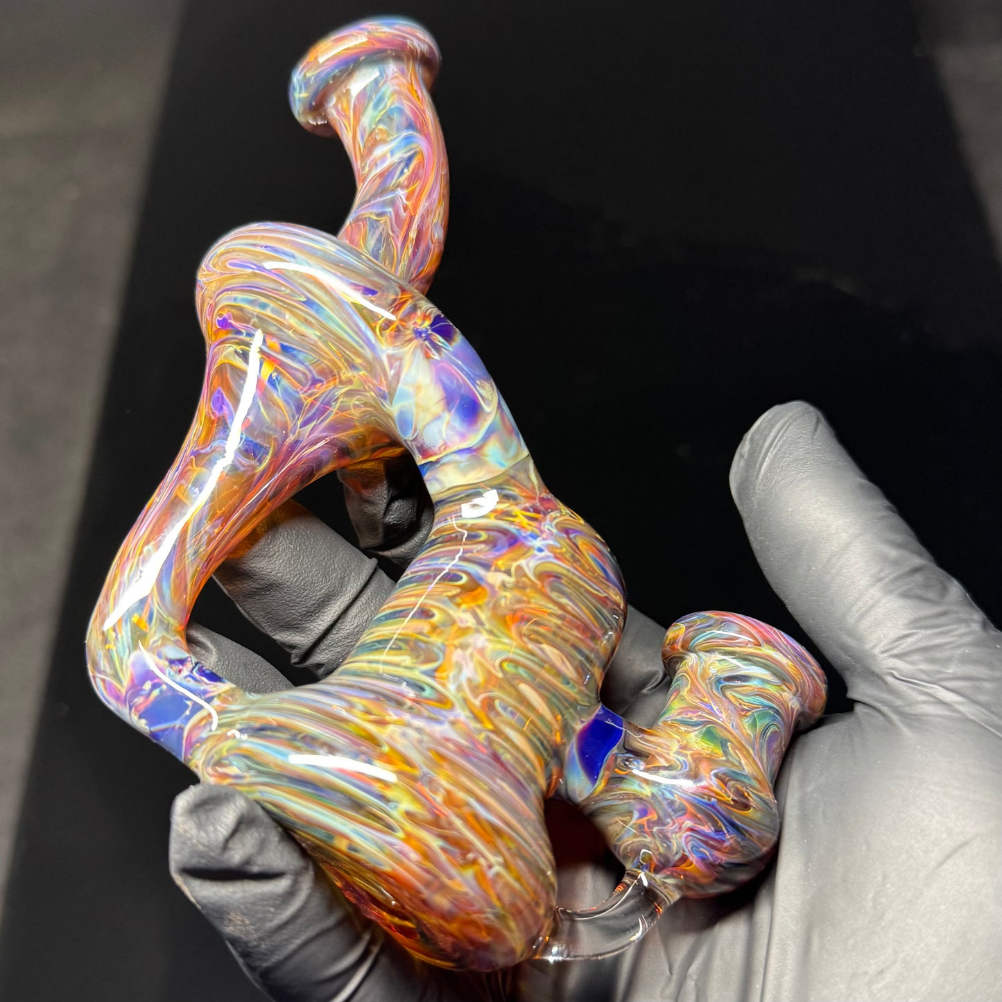 14mm UV Tie Dye Recycler