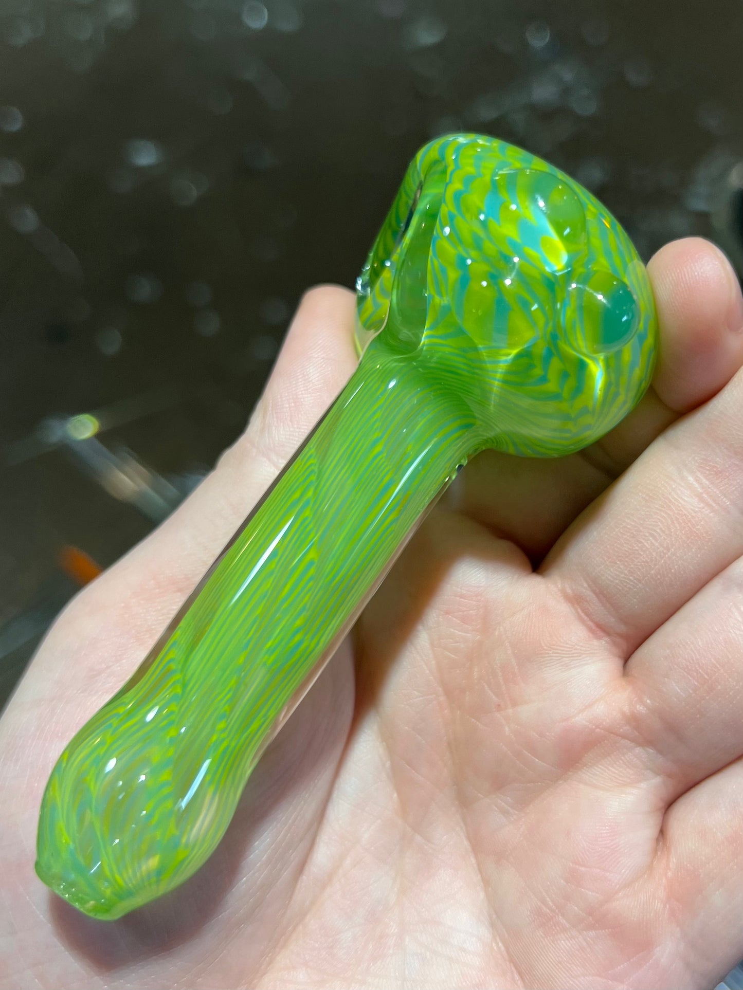 Green and Blue Spoon