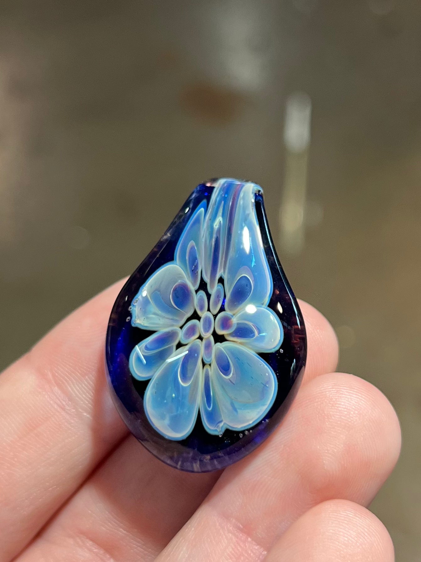 Flower Teardrop Pendant