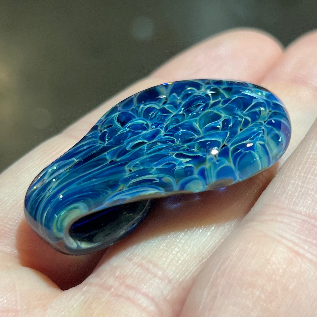 Tear Drop Pendant Blue Moon