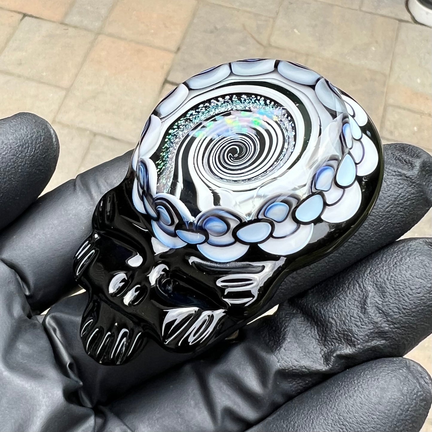 Black and White UV Stealie Pendant