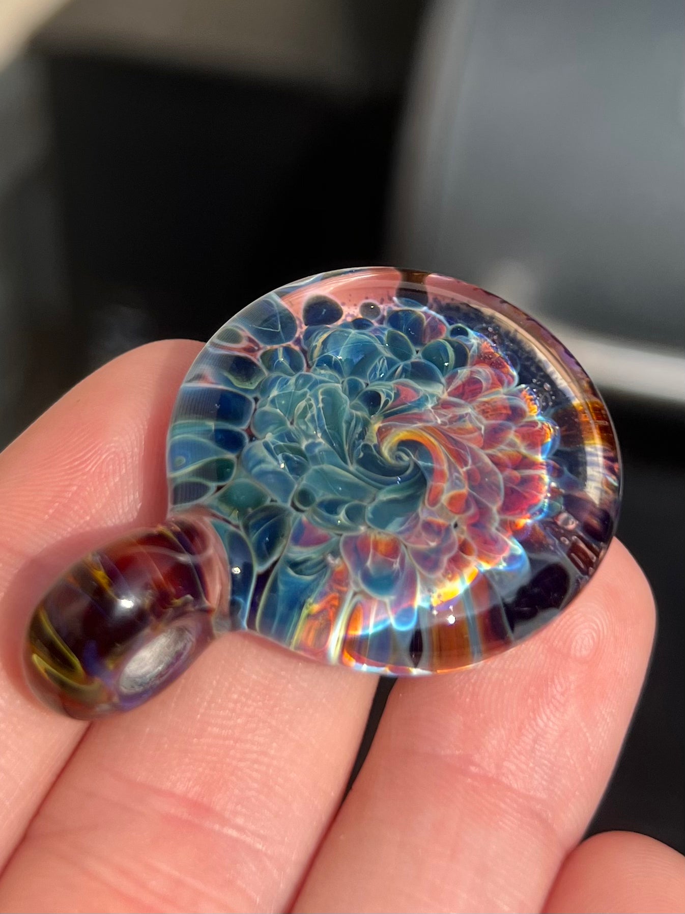 Color Burst Swirl Pendant