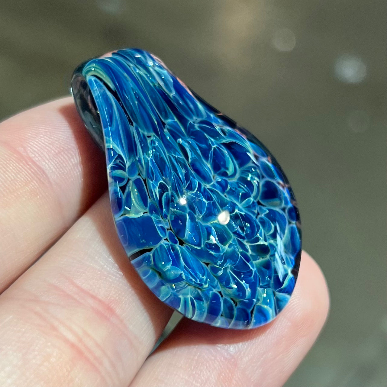 Tear Drop Pendant Blue Moon